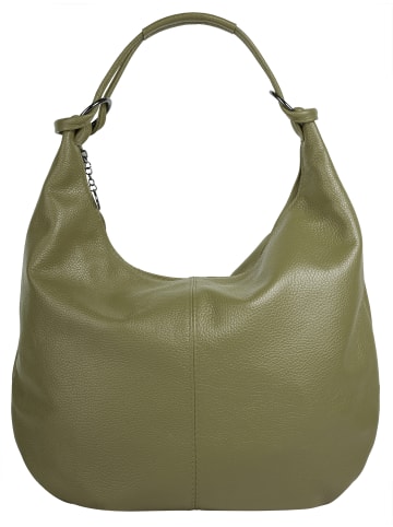 Cluty Shopper echt Leder in oliv