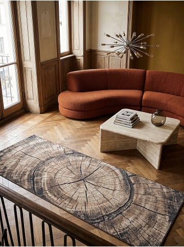 KADIMA DESIGN OGLIO Kurzflorteppich Natur 80x150 Abstrakt Polypropylen Wohnzimmer in Natur