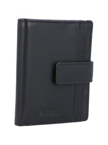 Esquire Oslo Kreditkartenetui RFID Leder 8 cm schwarz