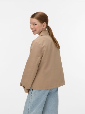 Vero Moda Girl Trenchcoat in Silver Mink