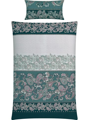 REDBEST Satin Bettwäsche in blau