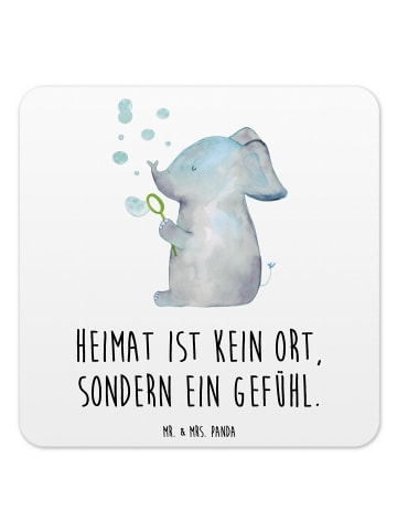 Mr. & Mrs. Panda Untersetzer Set Elefant Seifenblasen mit Spruch in Weiß