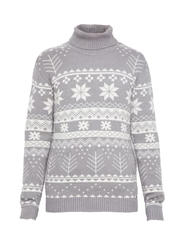 Finn Flare Strickpullover Norweger in grey