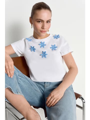 Rich & Royal Shirt in weiß hellblau