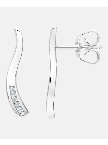 Diamant L'éternel Ohrhänger aus 375 Weißgold mit Diamant gedreht