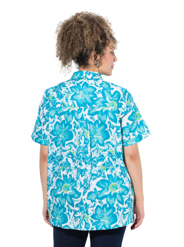 Ulla Popken Hemdbluse in tiefes aqua