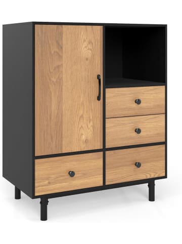 COSTWAY Sideboard modern in Schwarz