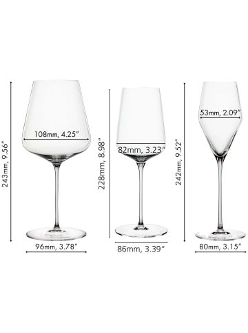 Spiegelau 12er Set Gläserset inkl. 2 Poliertücher Definition transparent in transparent