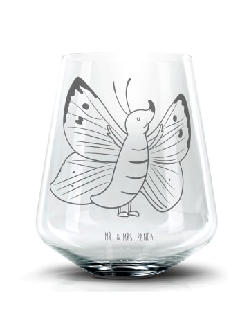 Mr. & Mrs. Panda Blümchentail Glas Schmetterling Zitronenfalter ohne... in Transparent