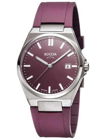 Boccia Herrenuhr Titan Weinrot