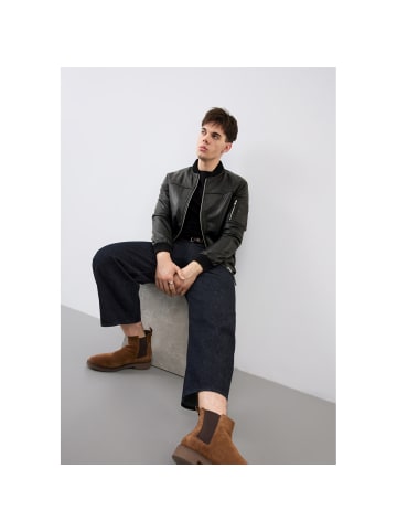 Bolongaro Trevor Lederjacke Ma1 Max Bomber in schwarz