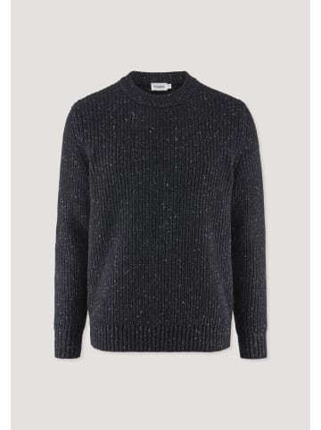 Hessnatur Hessnatur Pullover Regular aus Bio-Baumwolle mit recycelter Wolle in anthrazit