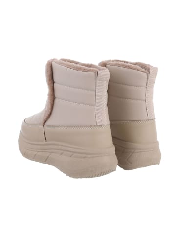 Ital-Design Stiefelette in Beige