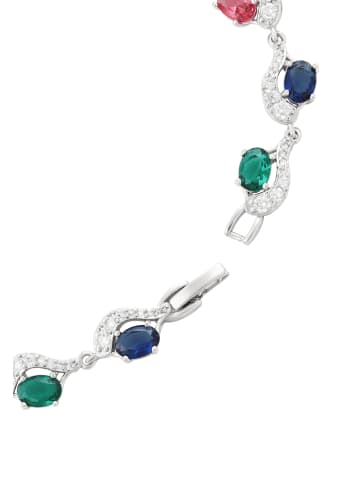 gaya Women Bracelet in Silver Multicolor