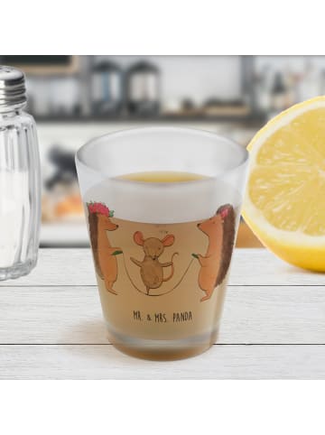 Mr. & Mrs. Panda Schnapsglas Igel Seilhüpfen ohne Spruch in Transparent