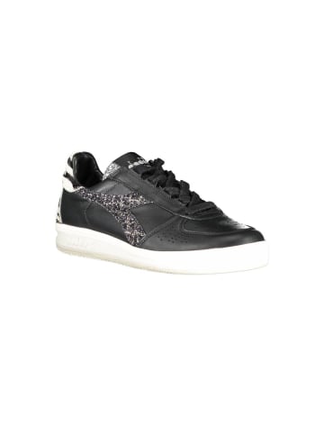 Diadora Schwarze Leder-Sneaker