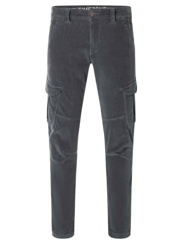 Cargohose Regular Fit Slim Leg Klappentaschen in Grau