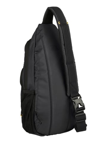 Camel Active Shores City-Rucksack mit abnehmbarer Vordertasche in Schwarz