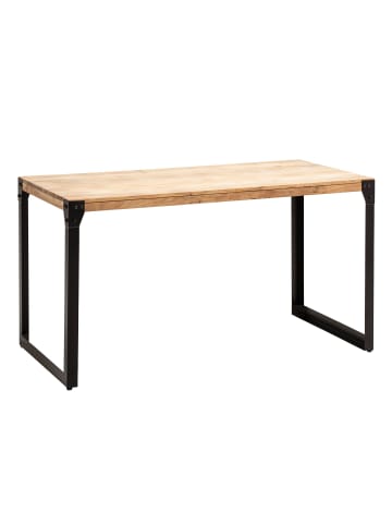 KADIMA DESIGN Esszimmertisch 120x60x76 cm Massivholz Metall Esstisch