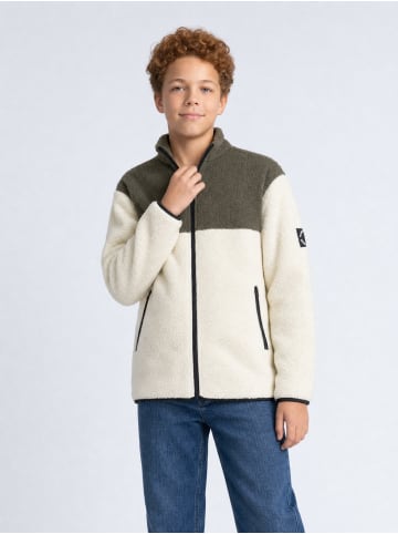 Petrol Industries Sherpa-Jacke mit Reißverschluss forgehaven in Weiß