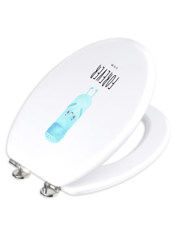 Mr. & Mrs. Panda Toilettendeckel Beste Freunde Salz mit Spruch in Weiß