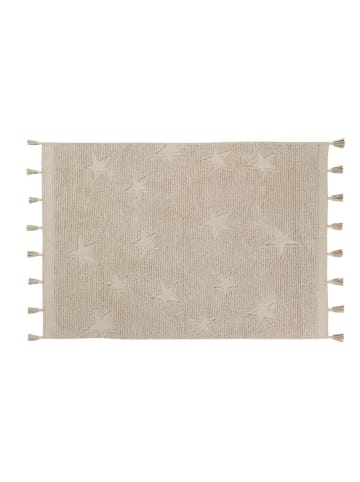 Lorena Canals Teppich   "Hippy Stars" in Beige  - 175x120 cm