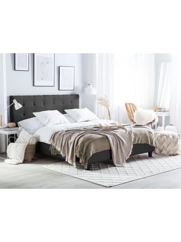 Beliani Wasserbett LA ROCHELLE in Grau - (W) 190 x (H) 108 x (L) 218 cm