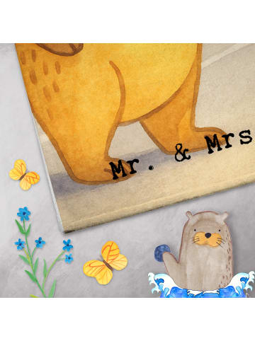 Mr. & Mrs. Panda Gästehandtücher Pilot Leidenschaft Design mit S... in Weiß