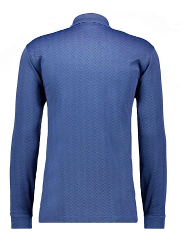 Ragman Poloshirt Jacquard in Blau