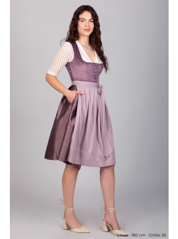 Edelnice Midi Dirndl Susi Samt Flieder in lila