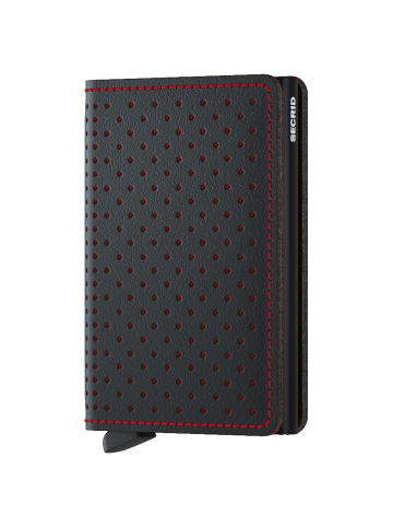 Secrid Perforated Slimwallet - Geldbörse RFID 6.8 cm in black red