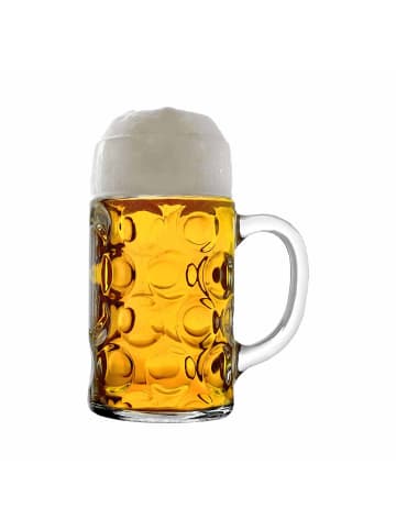 Stölzle 4er Set Bierkrüge Isar 0,5l + 1l transparent in transparent
