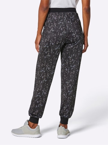 WITT WEIDEN Funktions-Hose in schwarz-bedruckt