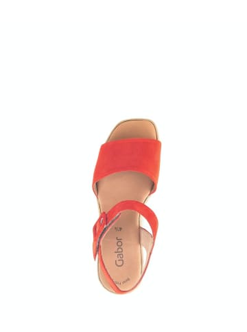 Gabor Plateau Sandalen für Damen in rot