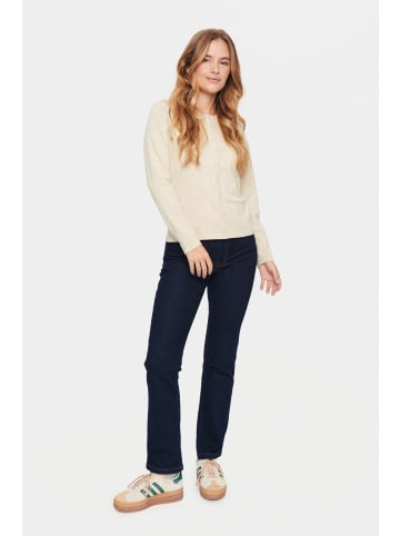 SAINT TROPEZ Strickjacke A8661, Classic fit in Jojoba Melange