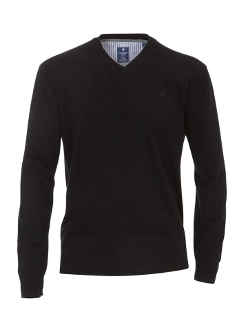 Redmond V-Ausschnitt Pullover in schwarz