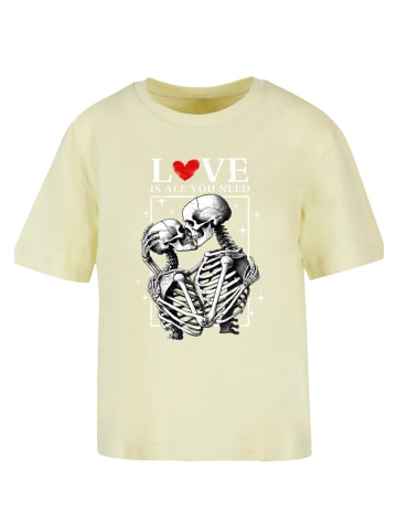 F4NT4STIC Everyday Tee Love is all you need in softyellow