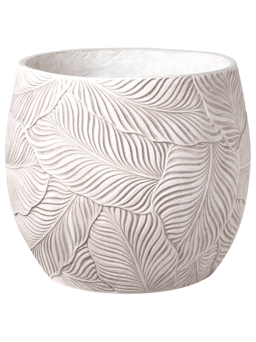 Beliani Outdoor Blumentopf BAIYUN in Beige - (W) 47 x (H) 43 x (L) 47 cm