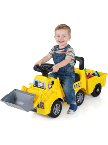 COSTWAY Sitzbagger mit Schaufel & Anhänger ab 1 Jahr in Gelb