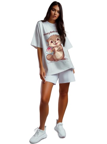 Reichstadt Reichstadt Oversized T-Shirt Damen  24RSW057 Otterly Birthday S