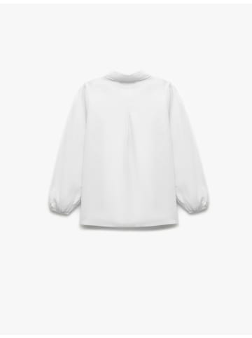 KOTON SHIRTS LS in Grauweiß