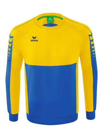 erima Kinder Six Wings Sweatshirt in new royal/gelb
