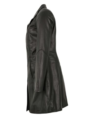 MADDOX Ledermantel Swinger Lammnappa in Schwarz