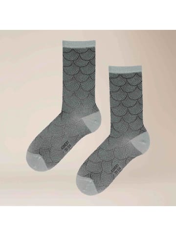Kunert Socken Fancy Shell gemustert in sage
