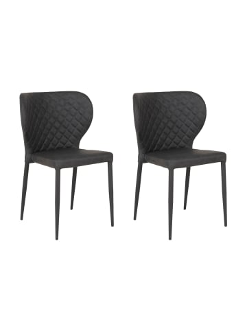 ebuy24 Esszimmerstuhl Pisa Grau 2er Set