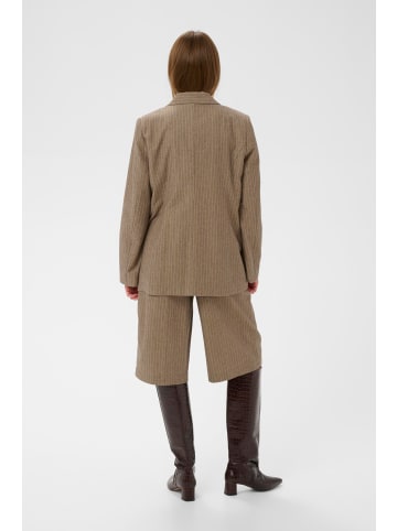 Soaked in Luxury Blazer SLGinevra Gerade Passform in Cappucino Pin Stripe