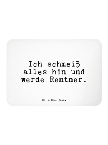 Mr. & Mrs. Panda Magnet Ich schmeiß alles hin... mit Spruch in Weiß