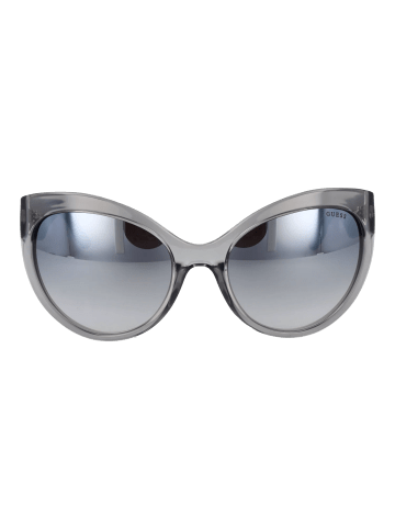 Guess Frauen Sonnenbrille Schmetterling Grau