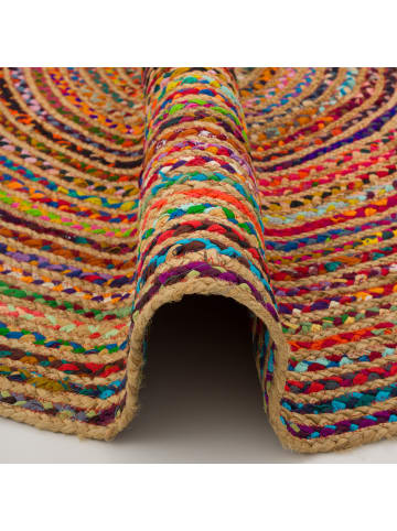 Pergamon Teppich  Jute Baumwolle Salsa in Bunt