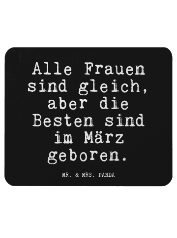 Mr. & Mrs. Panda Mauspad Alle Frauen sind gleich,... mit Spruch in Schwarz